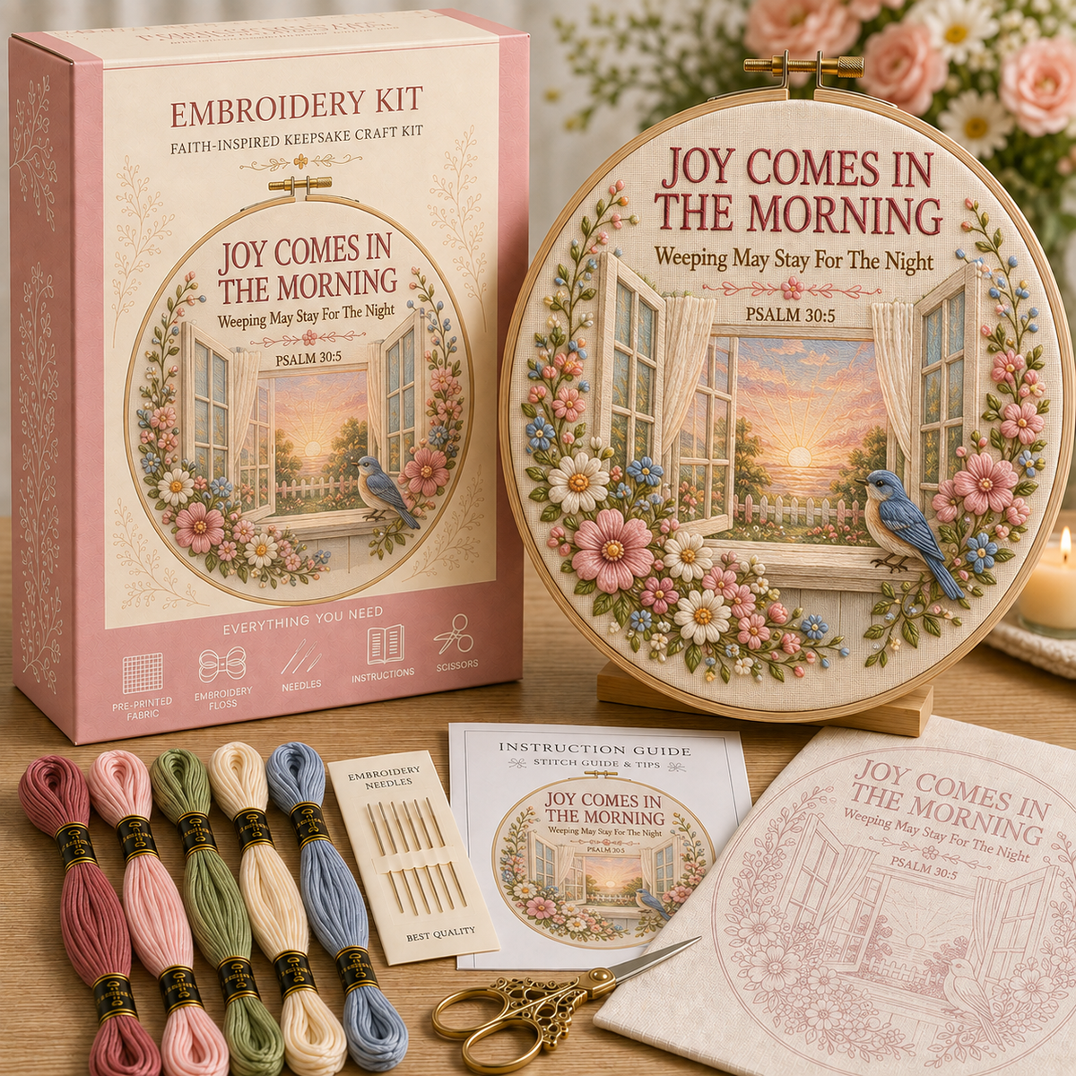 Faith & Scripture Embroidery Kit