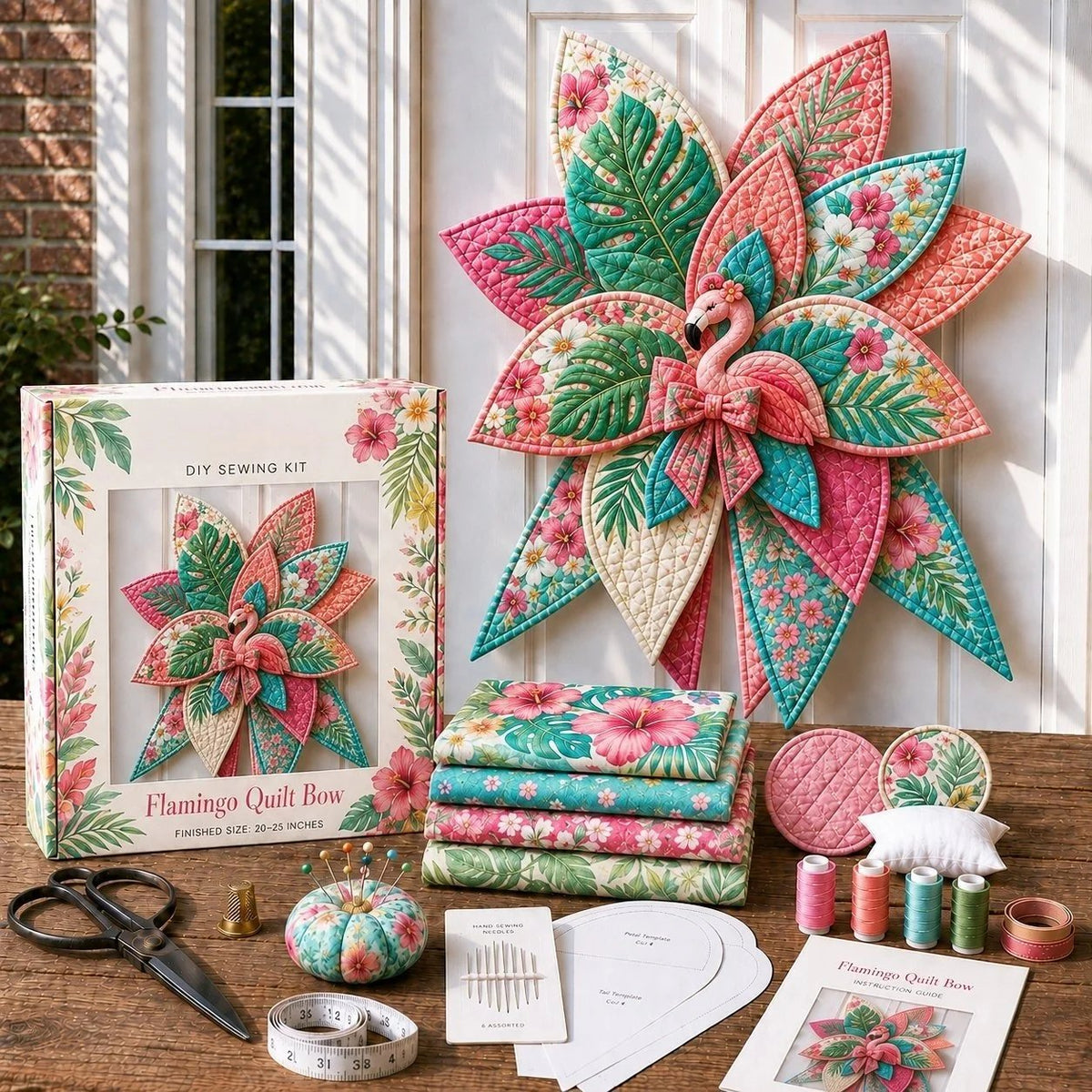 DIY Quilted Animal Door Hanging Sewing Kit