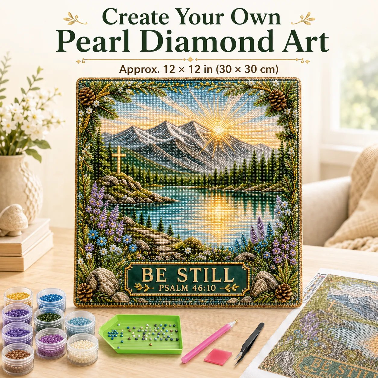 Psalms of Comfort & Strength Pearl Diamond Art Kit