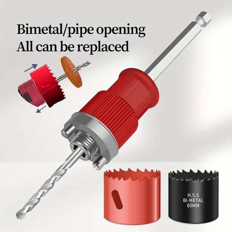 Hex Shank Hole Opener Arbor