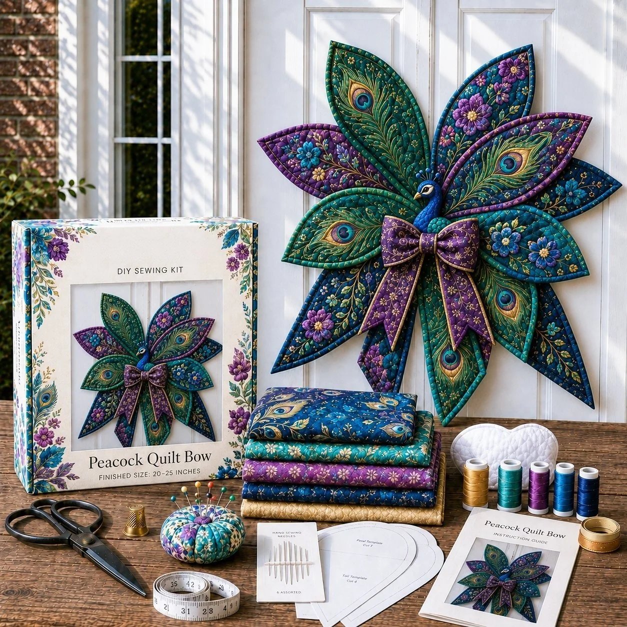DIY Quilted Animal Door Hanging Sewing Kit