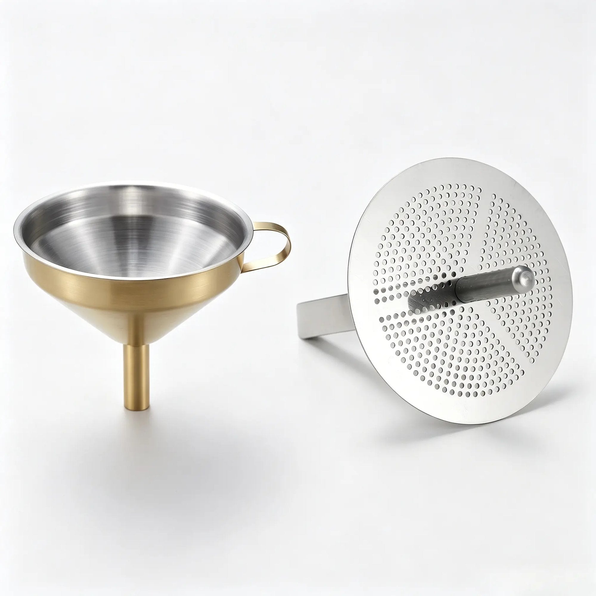304 Stainless Steel Funnel with Filter Mesh