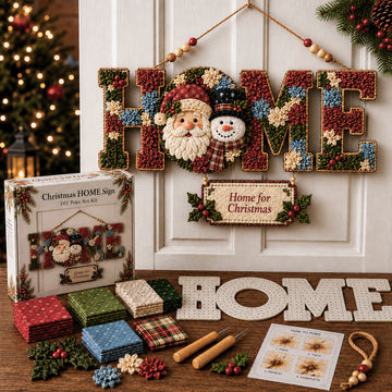 DIY Fabric Poke Art Home Sign Kit