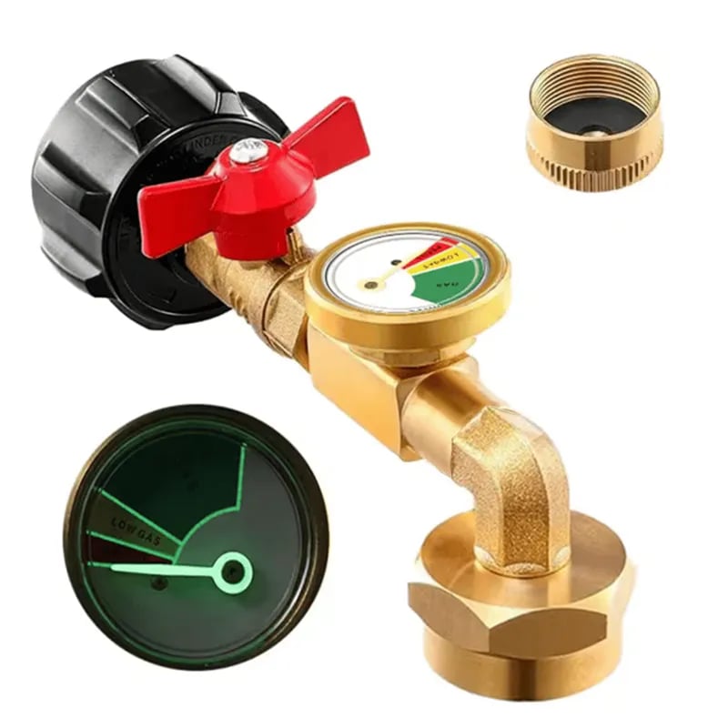 Top-Rated Propane Refill Elbow Adapter with Tank Gauge
