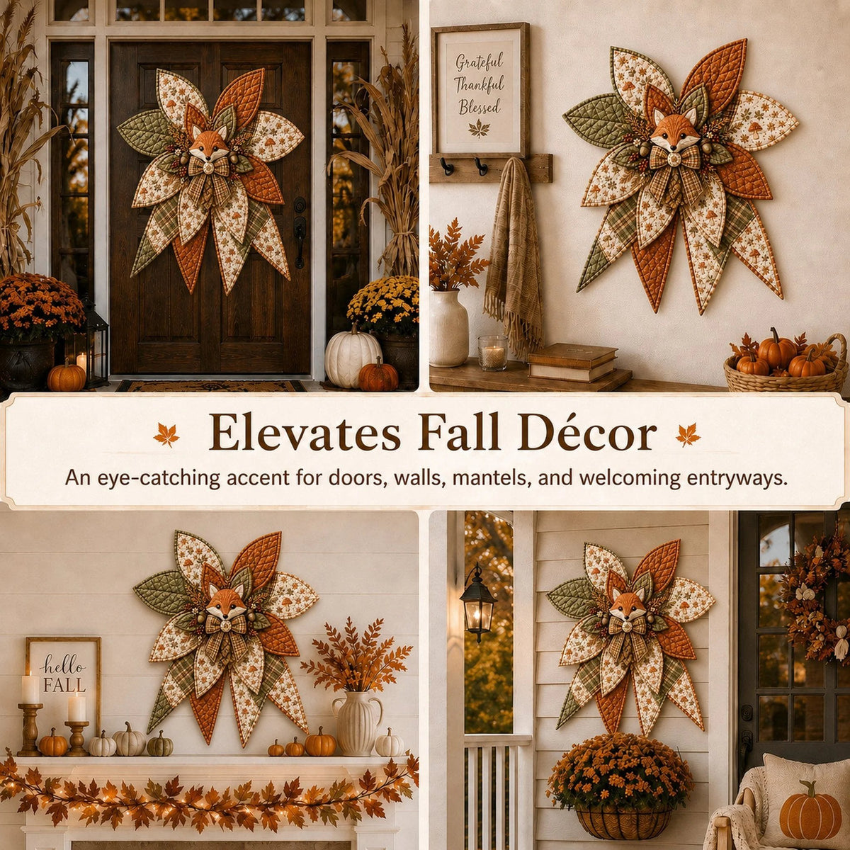 DIY Quilted Animal Door Hanging Sewing Kit