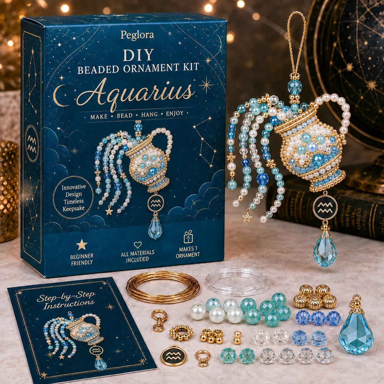 Zodiac Blessing Beaded Ornament DIY Kit