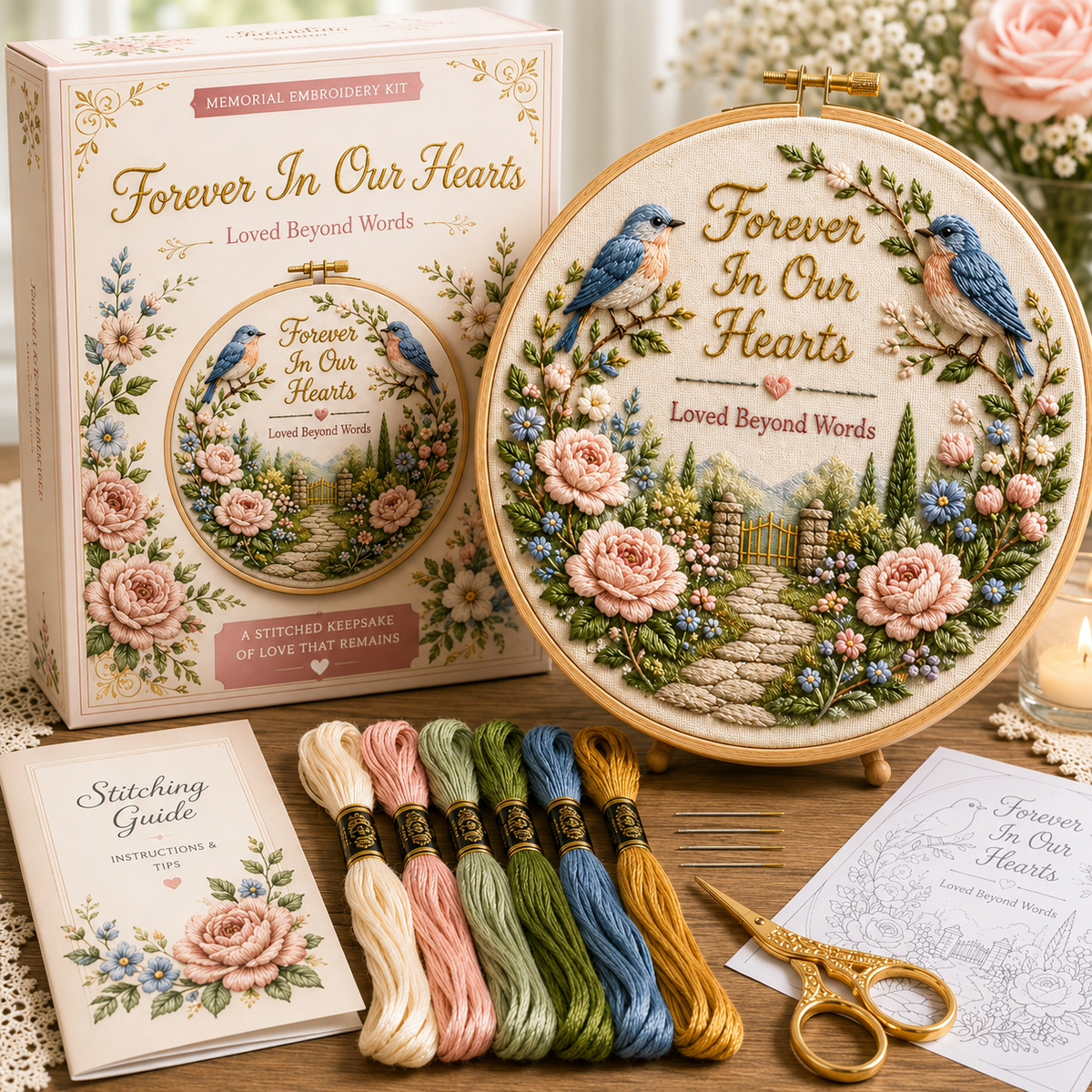 Memorial & Remembrance Embroidery Kit