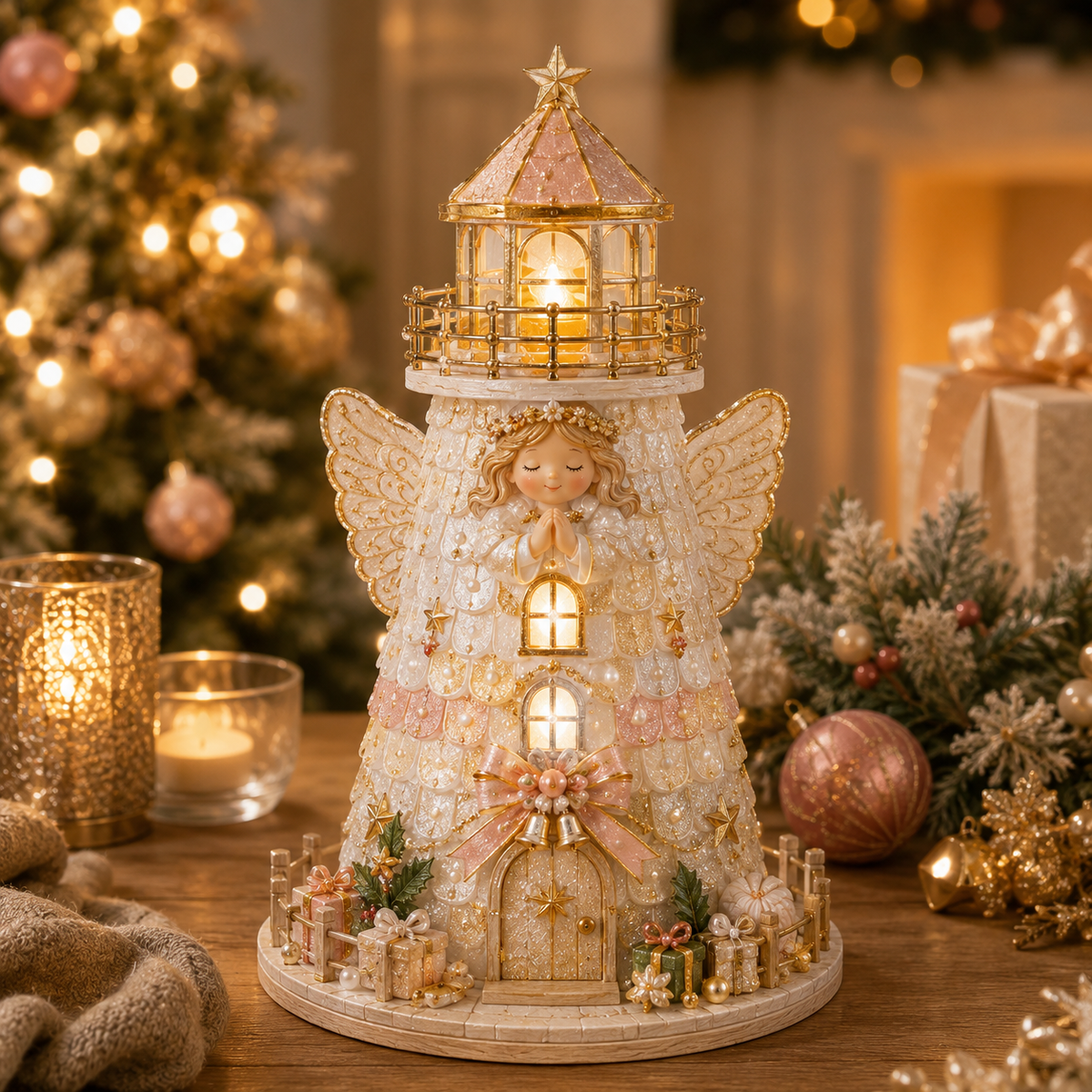 Beginner-Friendly DIY Lighted Christmas Character Sea Glass-Style Lighthouse Kit Collection