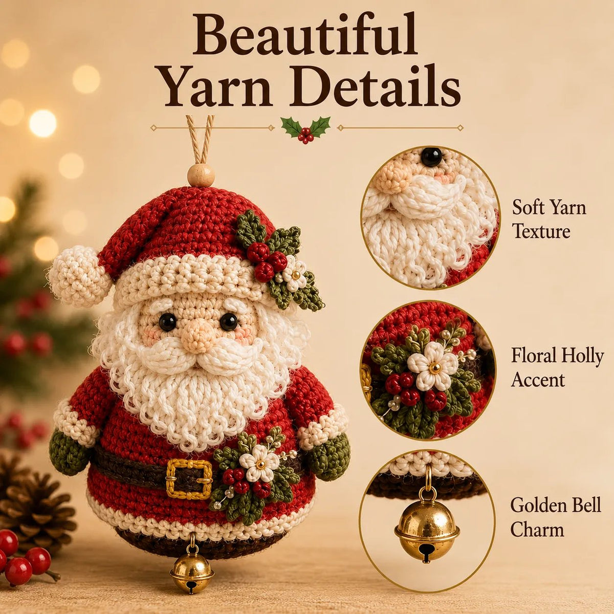 Beginner-Friendly Christmas Character DIY Ornament Kit