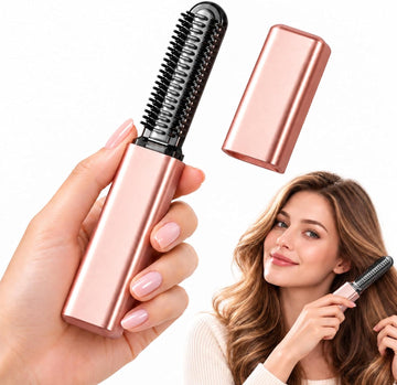 Portable Cordless Mini Hair Straightener Comb