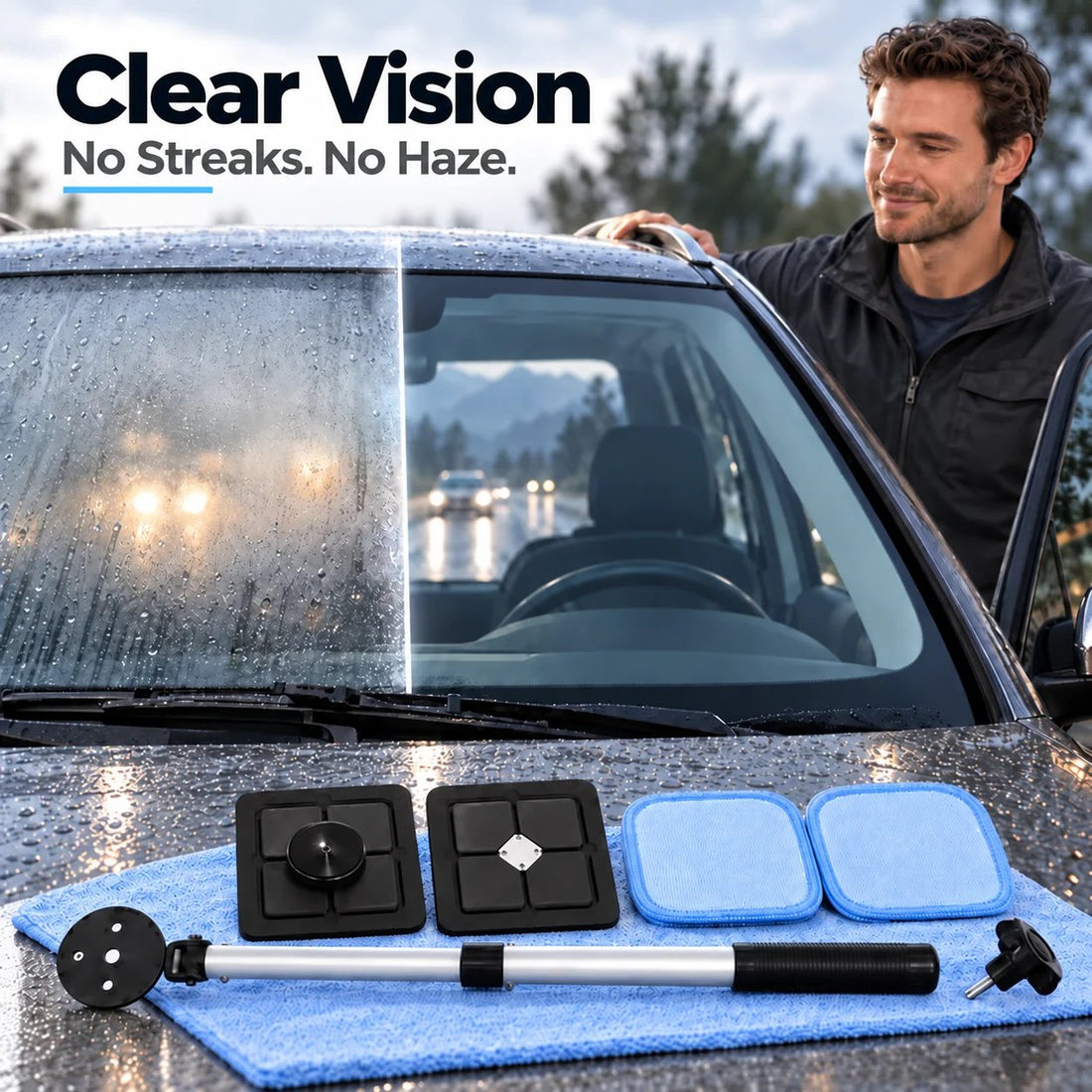 Dual Magnetic Car Windshield Cleaner