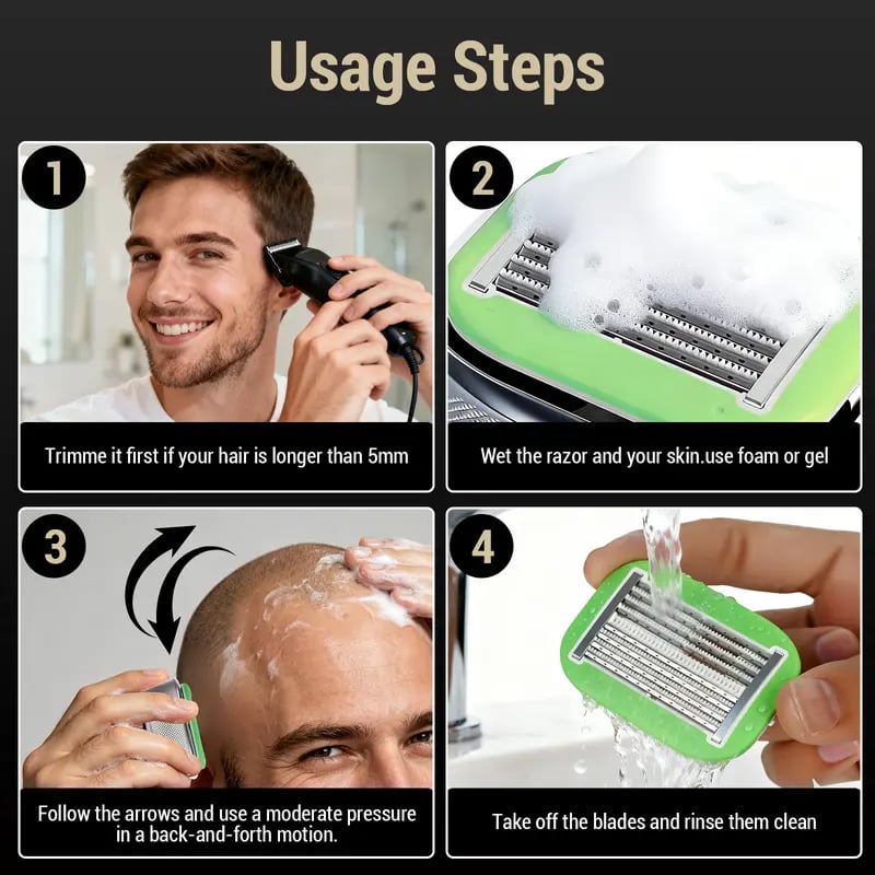 Manual Bald Head Razor for Men