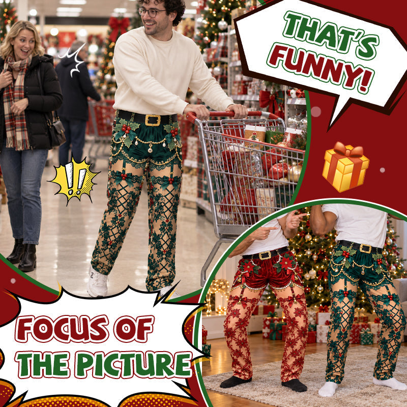 Funny Christmas Illusion PantsFunny Christmas Illusion Pants