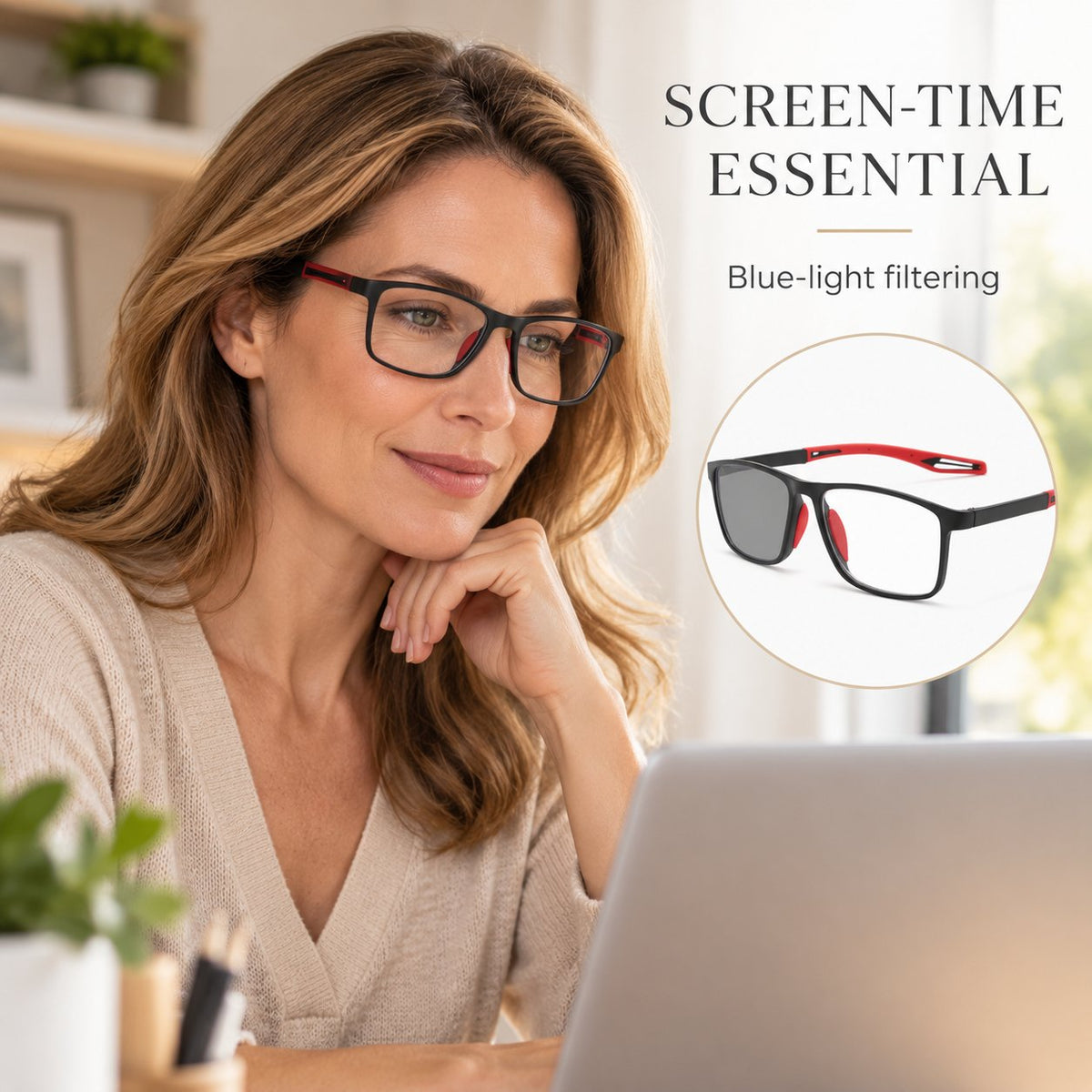 Photochromic Progressive Reading Glasses