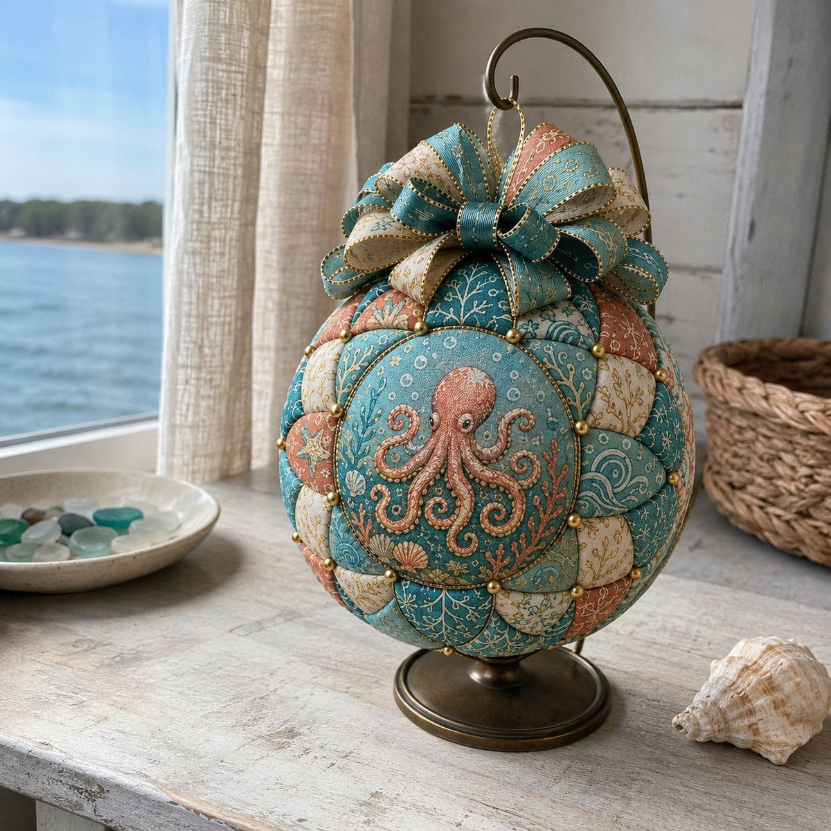 Beginner-Friendly DIY Ocean Treasures Patchwork Ornament Kit Collection