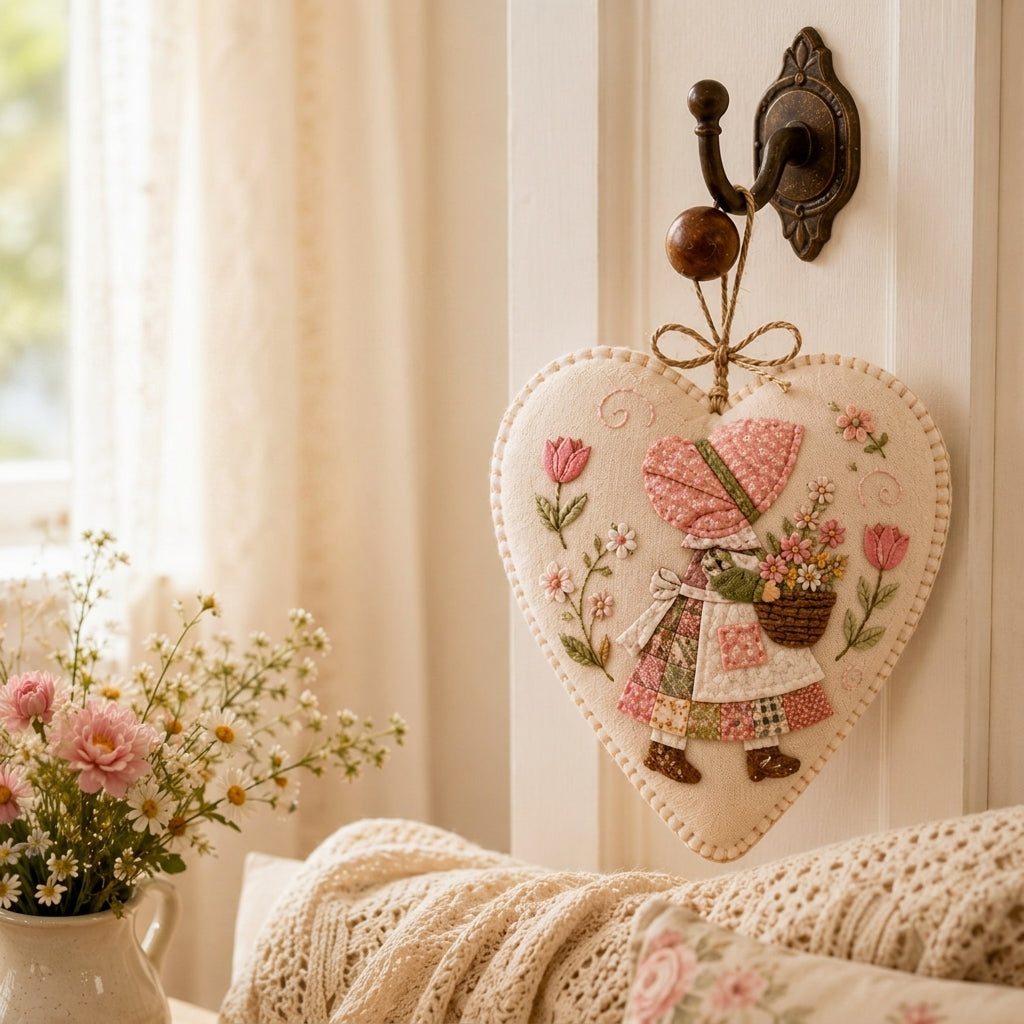 Stitched Seasons 3D Patchwork Heart Ornament DIY Kit