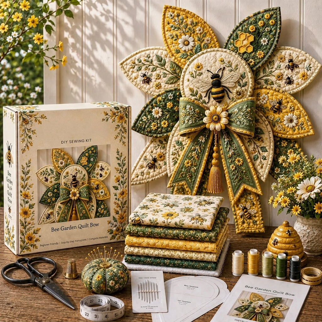 Garden Quilt Bow DIY Sewing Kit