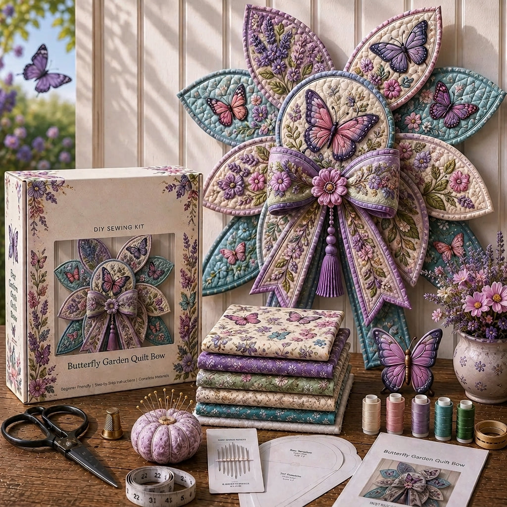 Garden Quilt Bow DIY Sewing Kit