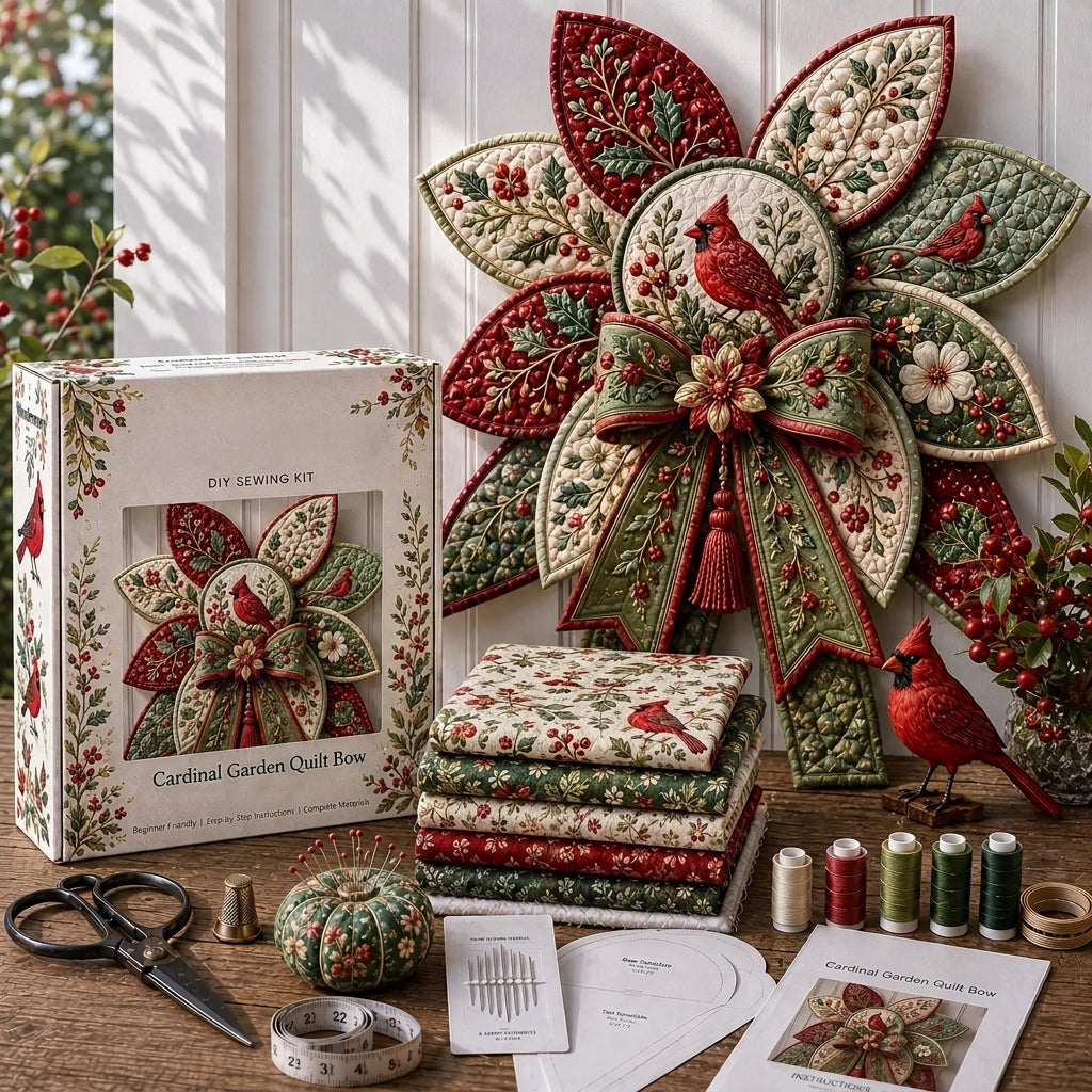 Garden Quilt Bow DIY Sewing Kit