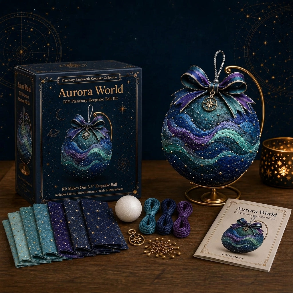 Stitched Worlds Collection | DIY Planetary Patchwork Keepsake Series