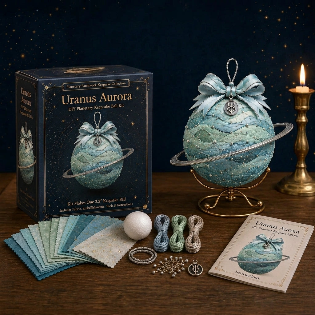 Stitched Worlds Collection | DIY Planetary Patchwork Keepsake Series