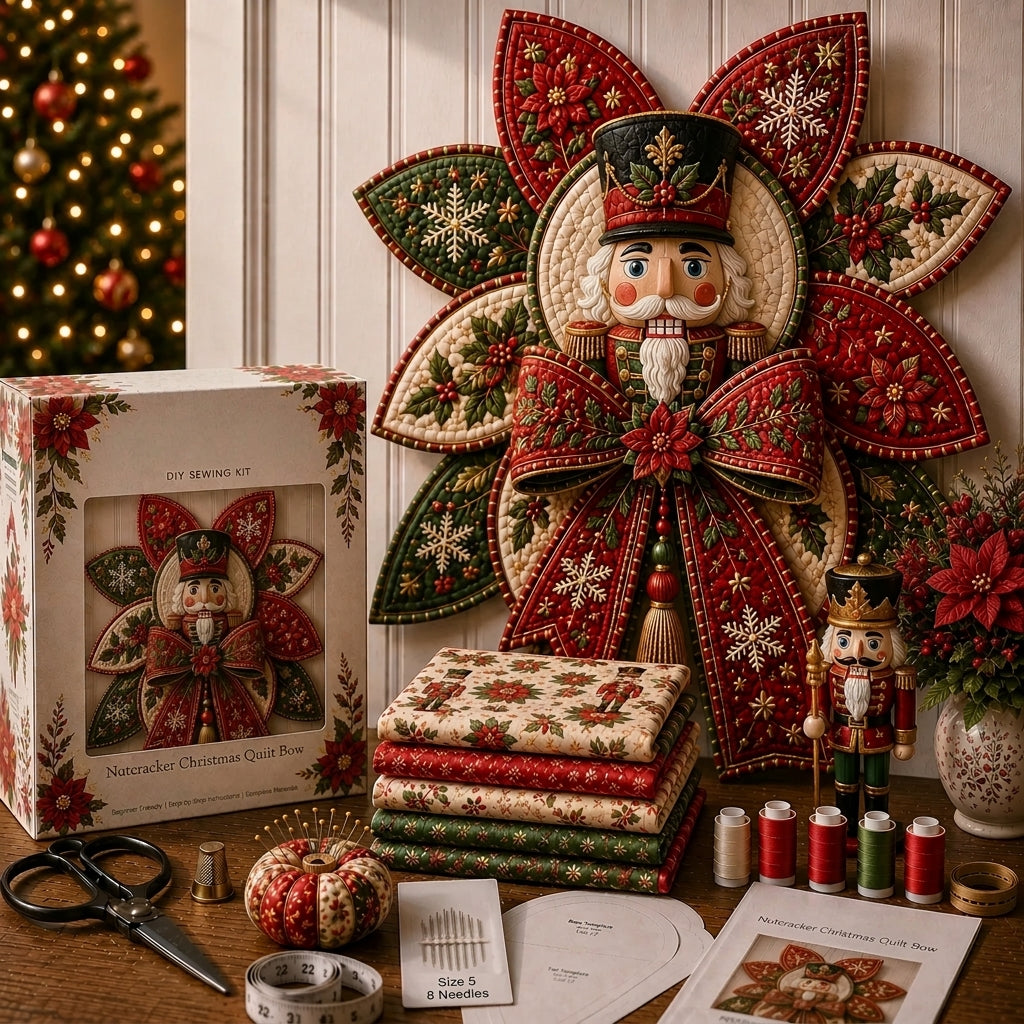 Christmas DIY Quilt Bow Sewing Kit