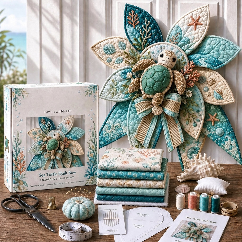 DIY Ocean Animal Quilted Bow Kit