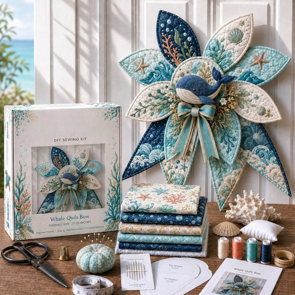 DIY Ocean Animal Quilted Bow Kit