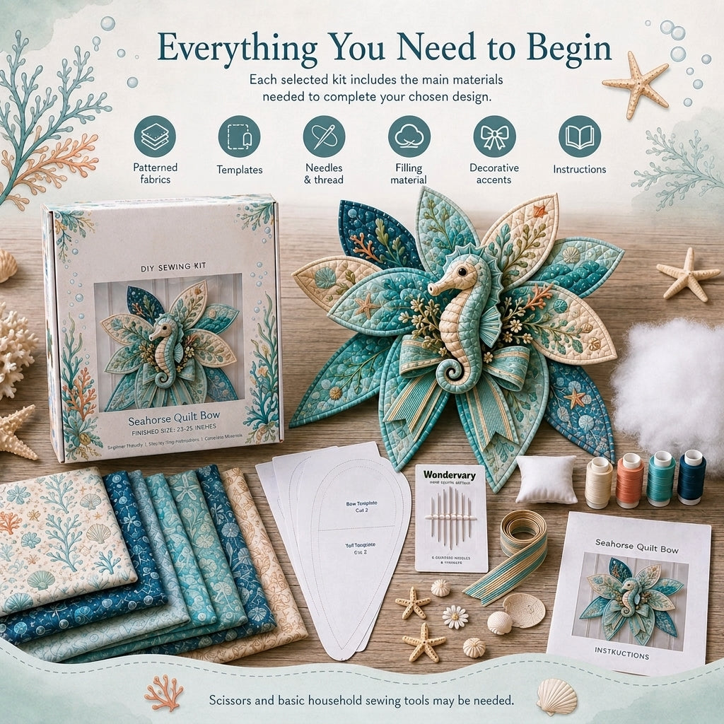 DIY Ocean Animal Quilted Bow Kit