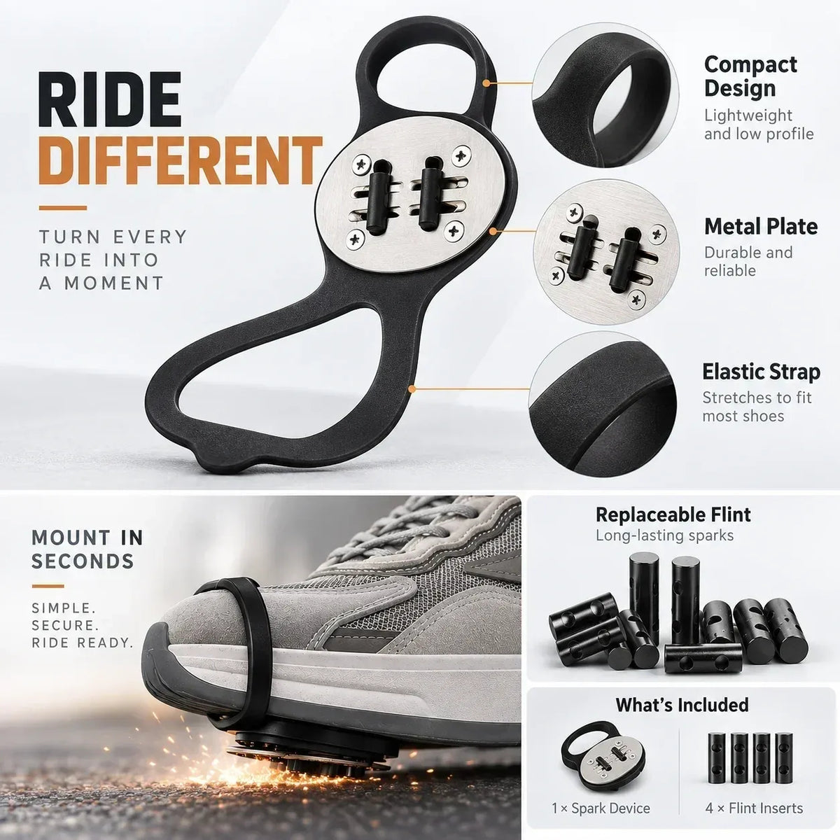 Motorcycle Boot Spark Sliders