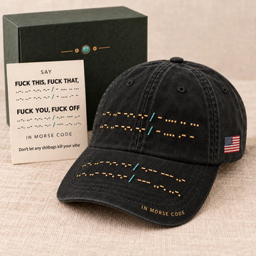 Secret Attitude Morse Code Cap
