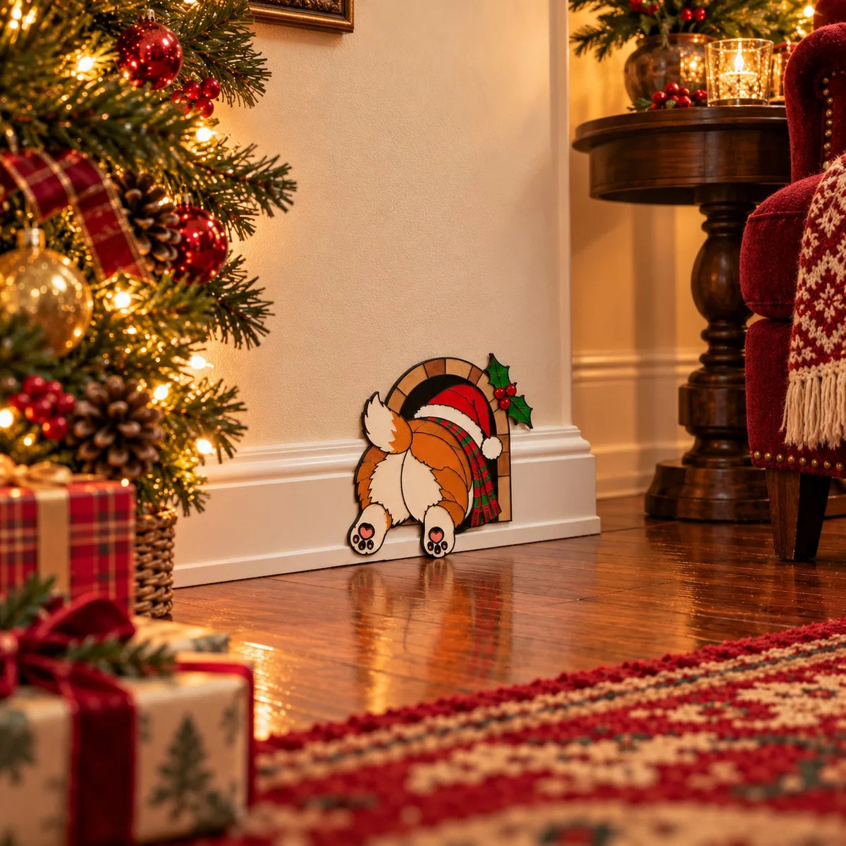 Funny Christmas Baseboard Decorations