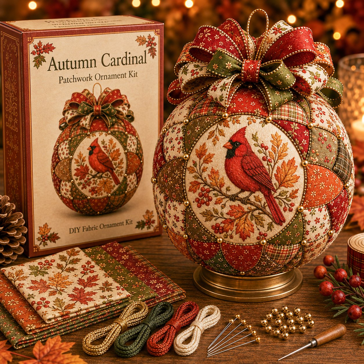 Autumn Thanksgiving Classics Patchwork Ornament DIY Kit