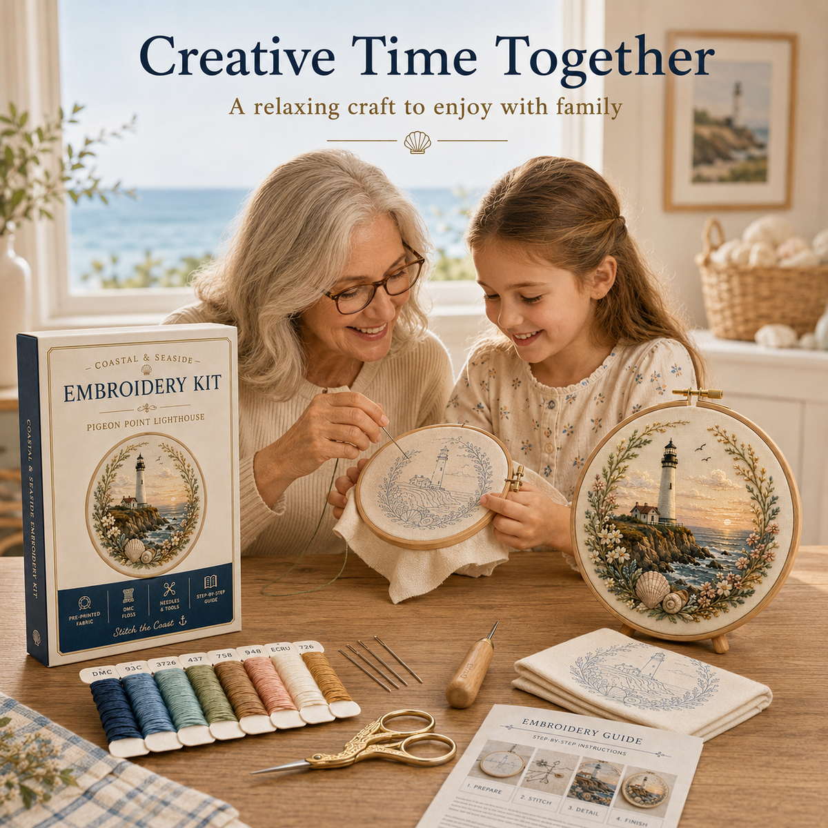 America’s Iconic Lighthouses Embroidery Kit