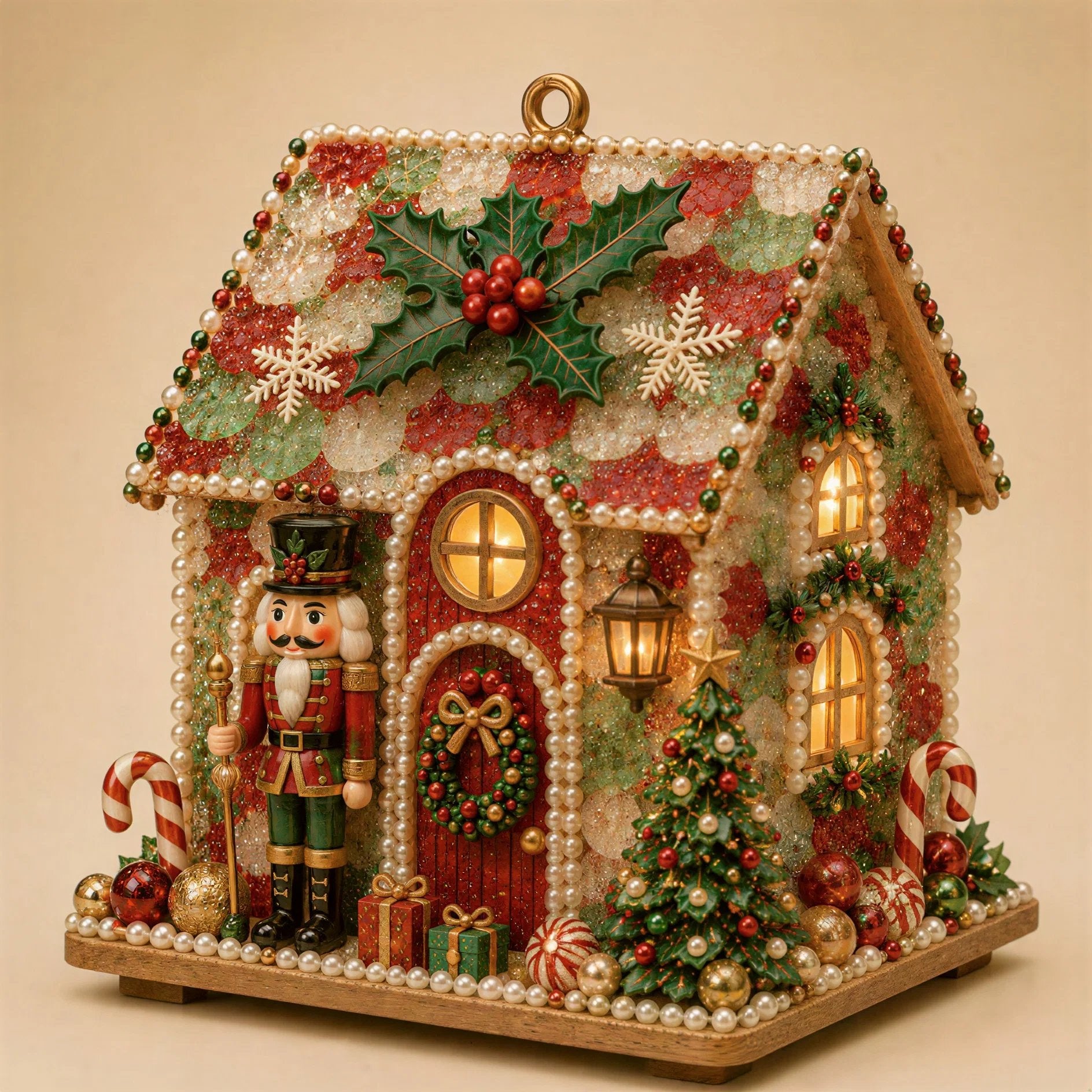 DIY Glowing Coastal Glass-Style Christmas Cottage Kit Collection