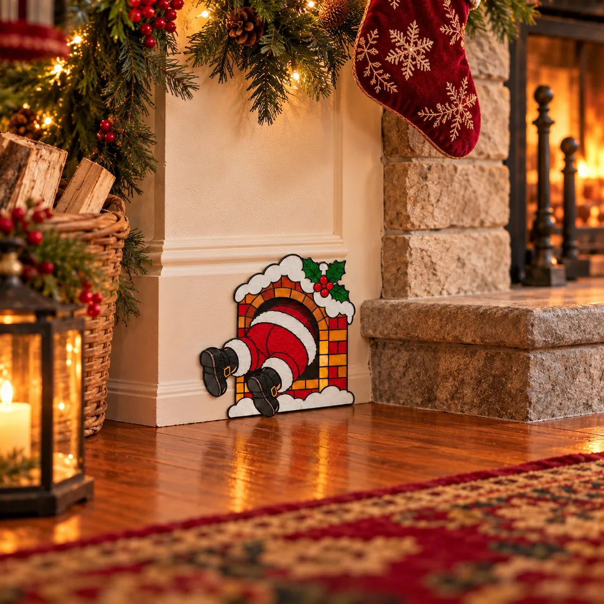 Funny Christmas Baseboard Decorations
