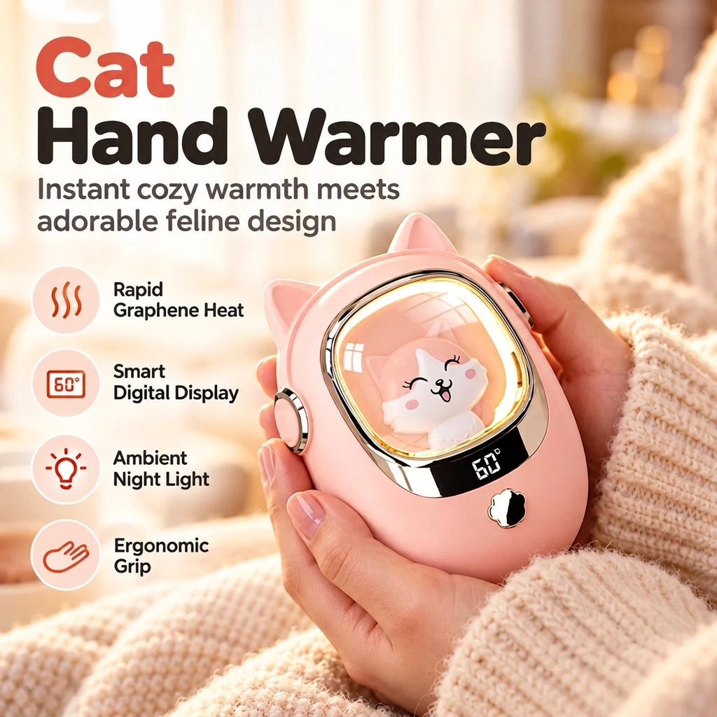 Cute Cat Mini Portable Hand Warmer