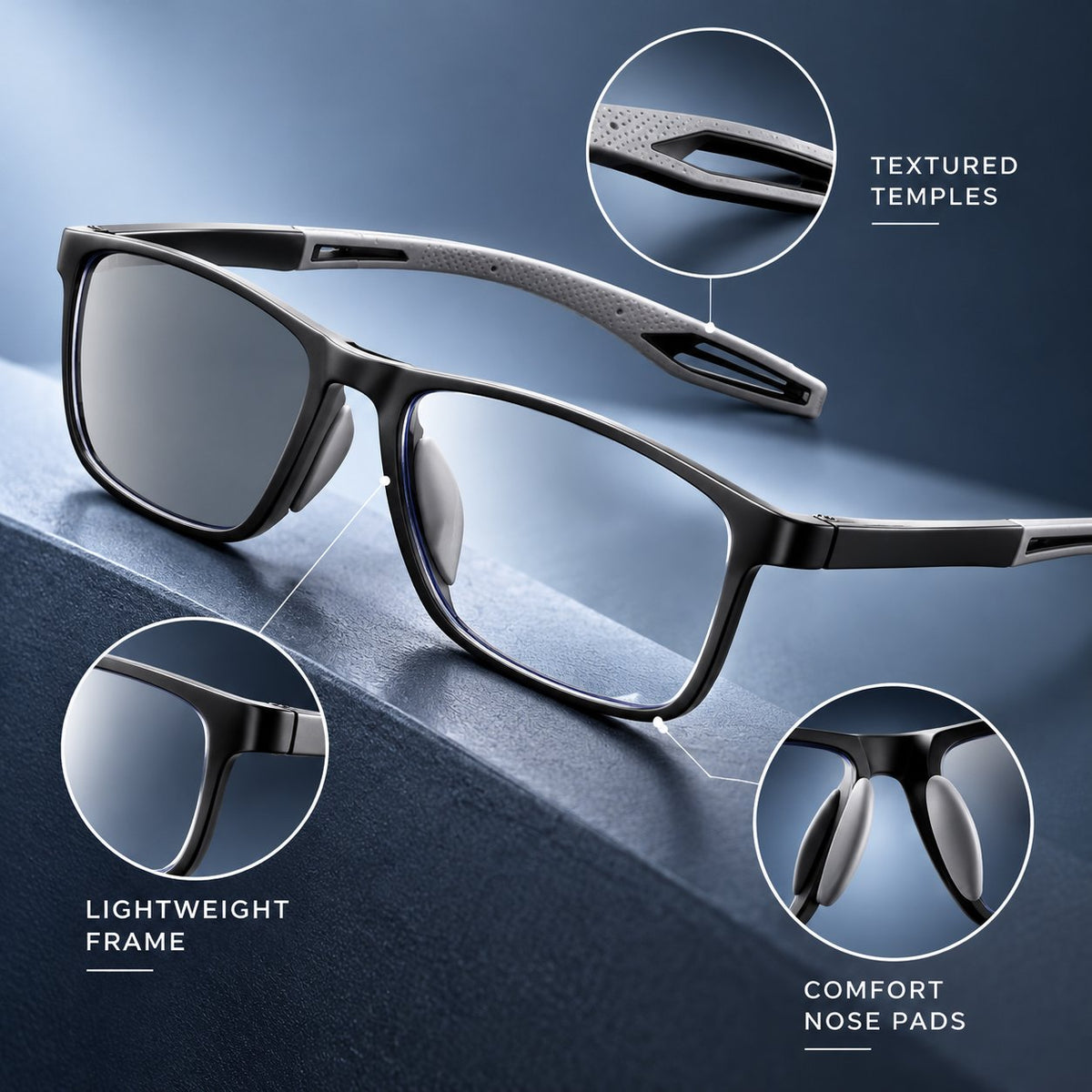 Photochromic Progressive Reading Glasses