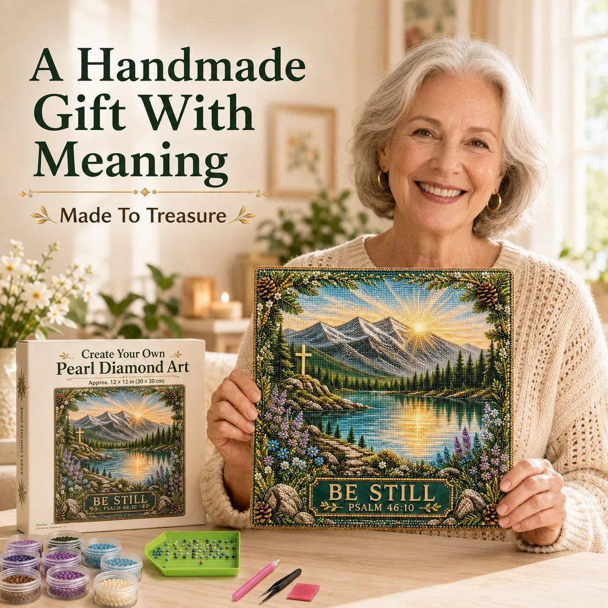 Psalms of Comfort & Strength Pearl Diamond Art Kit