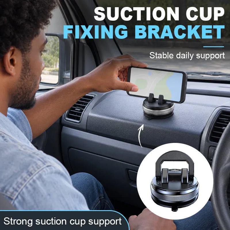 Locking Car Suction Cup Mount – No-Drill Reusable Accessory Holder