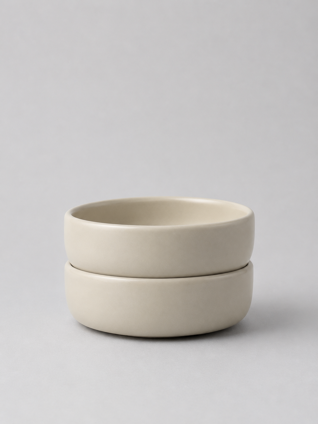 Minimalist Style Glazed Ceramic Bowl 4 Pcs Set