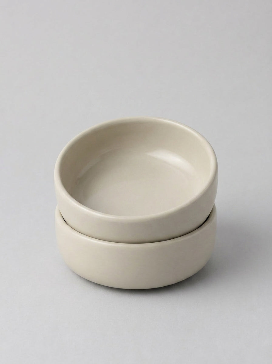 Minimalist Style Glazed Ceramic Bowl 4 Pcs Set