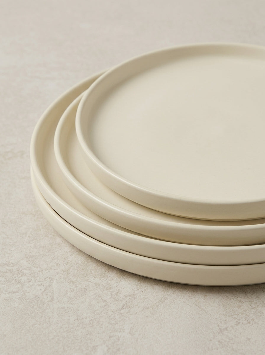 Cream Style Ceramic Glazed Dinnerware Set