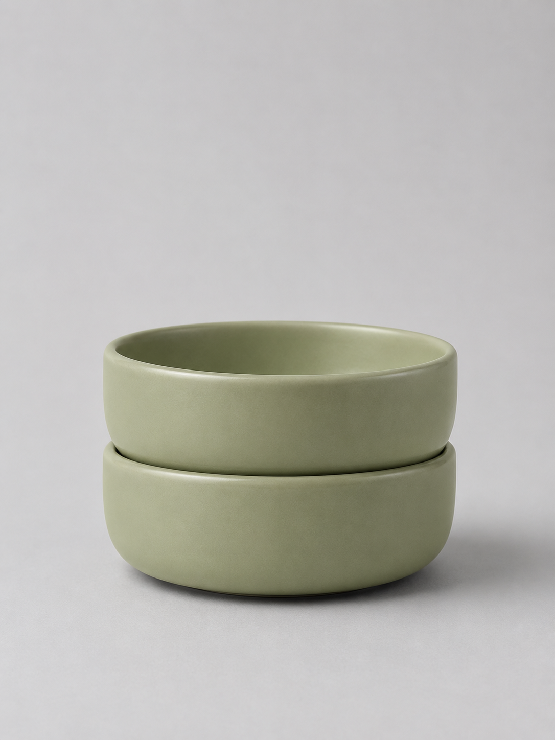 Minimalist Style Glazed Ceramic Bowl 4 Pcs Set