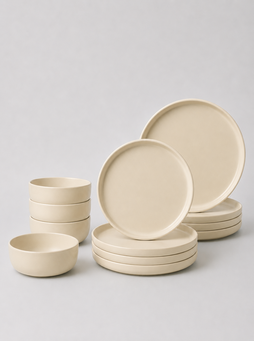 Cream Style Ceramic Glazed Dinnerware Set