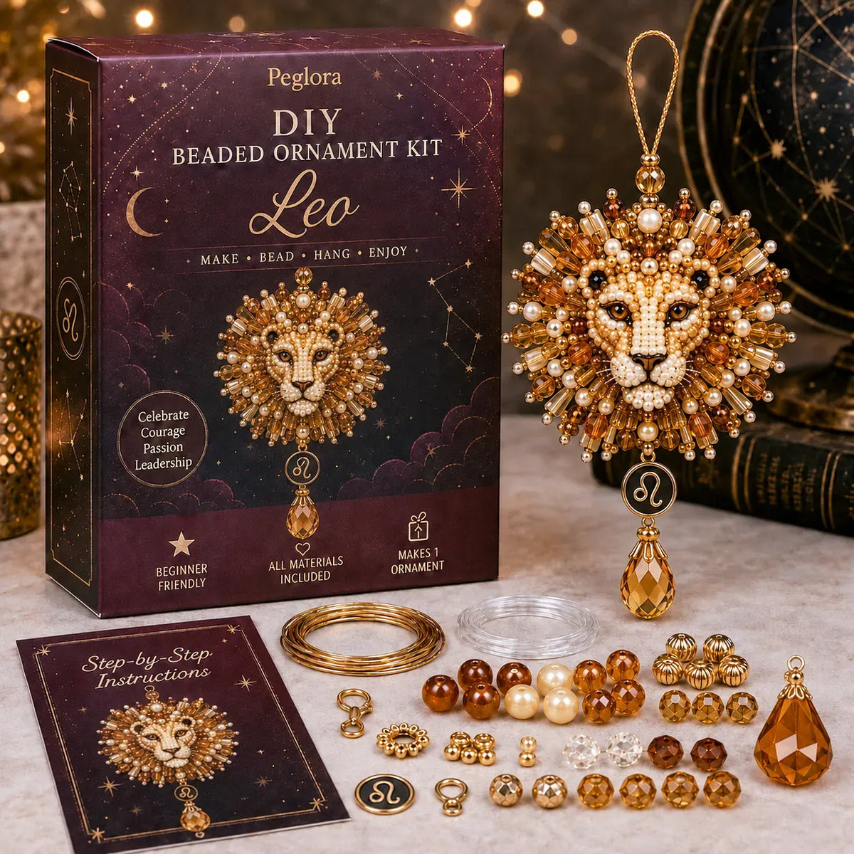 Zodiac Blessing Beaded Ornament DIY Kit