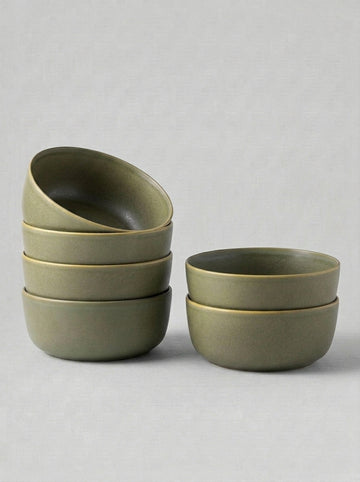 Reactive Glaze Stoneware Cereal Bowl Set