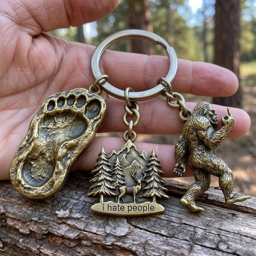 Bigfoot Mystery Keychain