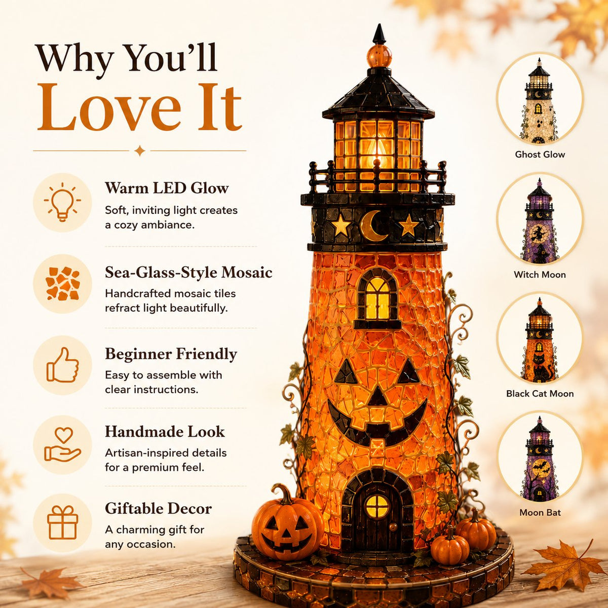 DIY Sea Glass  – Halloween Lighthouse Kit