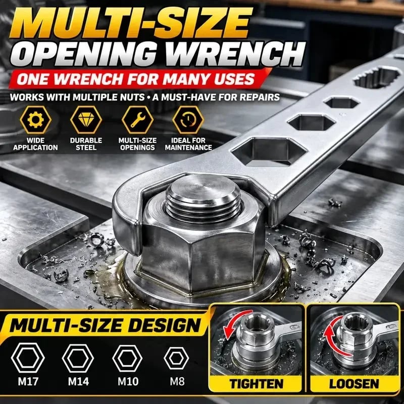 4-Prong Multifunctional Angle Grinder Wrench